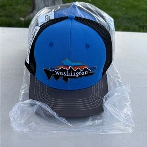 Blue and Gray Washington Cap
